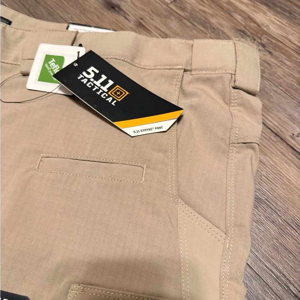 5.11 Tactical Men's Tan Stryke Cargo Pants w/ Flex-Tac Ripstop Stretch Size 54